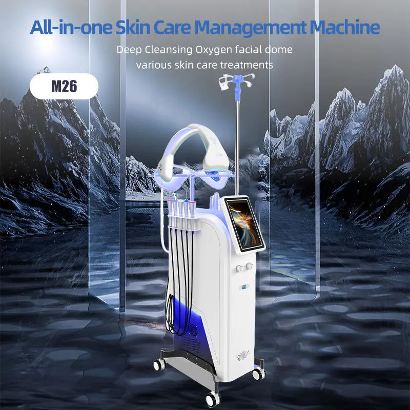 2025 Newest Led Oxygen Face Dome Beauty Oxigenation Co2 Bubble Skin Rejuvenation Blackhead Removal Collagen Regeneration Machine