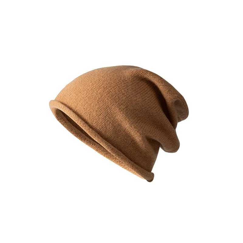 100 Pure Wool Knitted Women Beanies HighQuality Versatile Solid Warm Trend Hat Classical Simple Wool Slouchy Heap Hats Men CapXJ251101