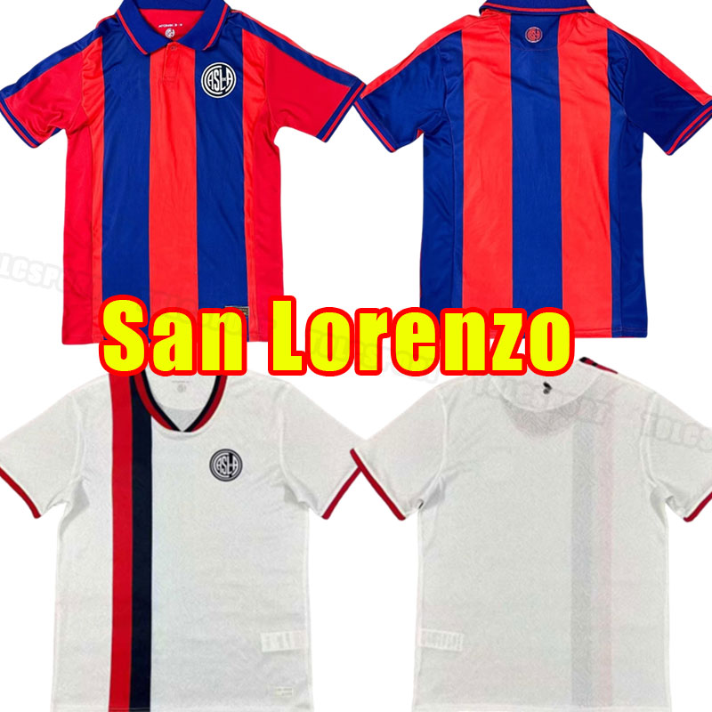2025 San Lorenzo soccer jerseys Adam Bareiro Cristian Tarragona Ezequiel Cerutti AgustIn Giay Carlos SAnchez EliAn Irala 25 26 HOME AWAY 2026 adult kids kit