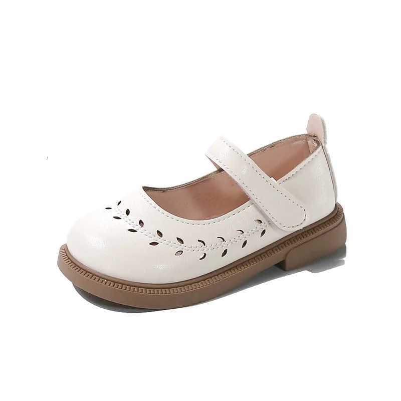 New Leather Shoes Fashion Simple Versatile Girl Shoe Anti Slip Soft Sole Comfort Princess Shoe Elegant Performance Dance SandalsT251101