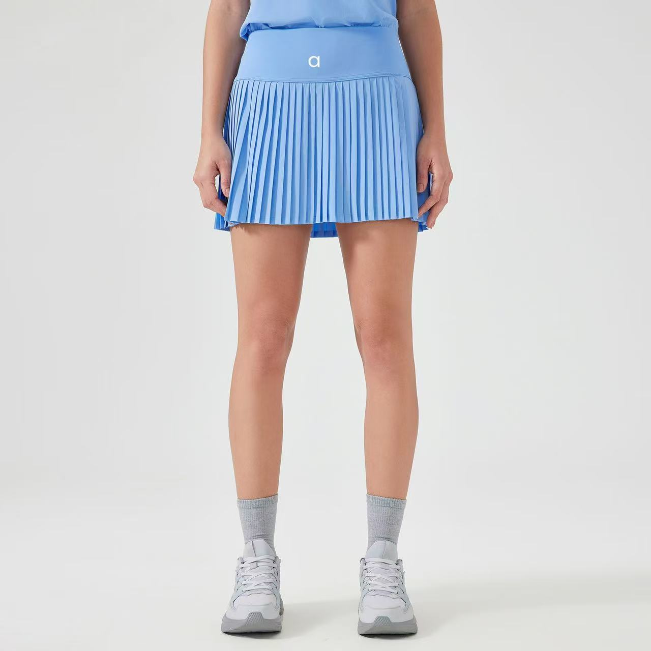 2025-- Pleated Tennis Skirt Lined Skirts With Pockets Perfect for Yoga Running and Tennis Wear High Wasit A line