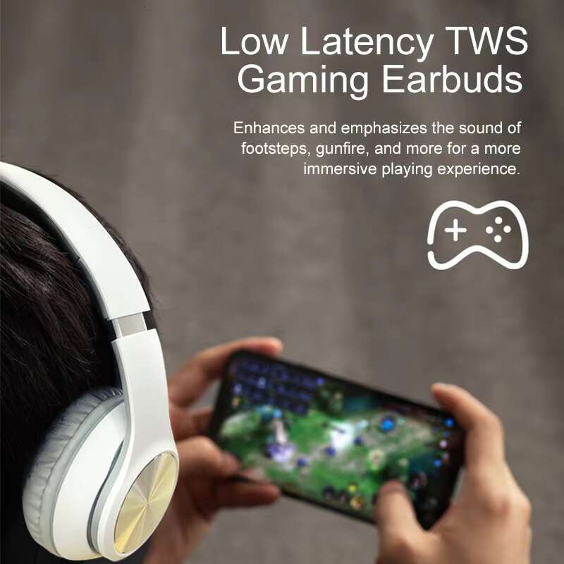 2022 Stereo Bass Adjustable Headphone Wholesale Gaming Headsets With Mic Tws Bt Headset