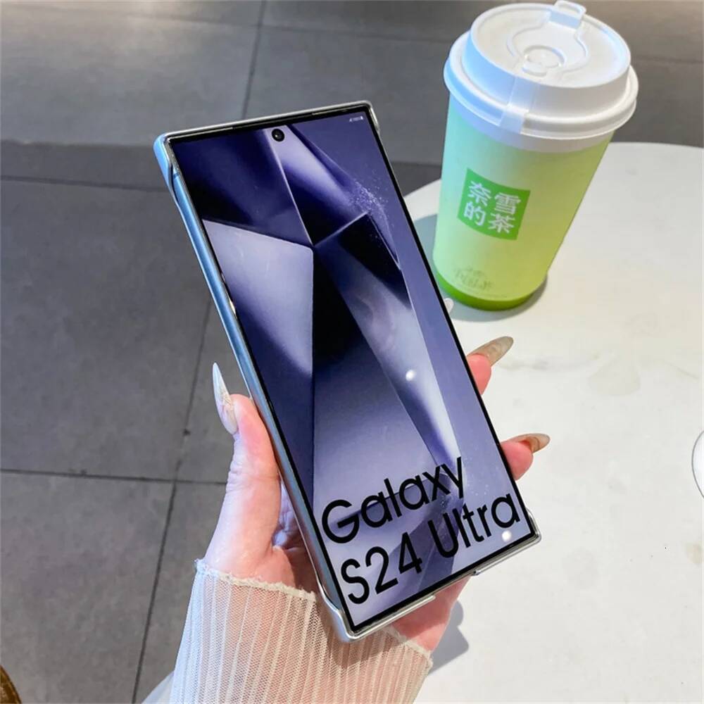 Luxury Magnetic Magsafe Frameless Phone Case For Samsung S25 S24 Ultra S22 S23 Plus Slim Metal Color Borderless Back Cover