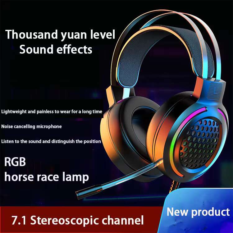 Emperor Leopard H580 Head Mounted Esports 7.1 USB Single Channel Listening and Debating Game Earphones Wholesale