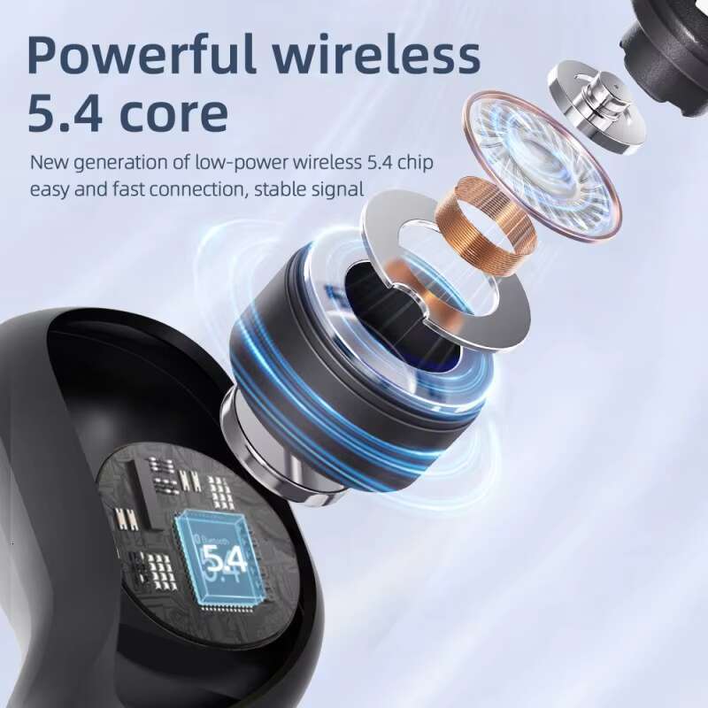 New Design M48 TWS Gaming Bt5.3 Cool Led Lights Wireless Headset Earbuds Low Latency Hifi Stereo Game Earphone Headphones