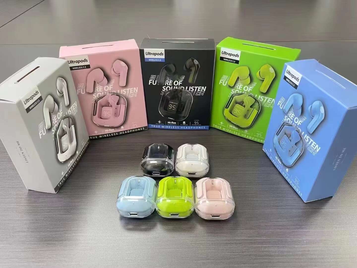 Transparent Crystal TWS T6 Air31 Air 31 T8 In-Ear Wireless Earbuds Waterproof Noise Cancelg Gaming Headphones