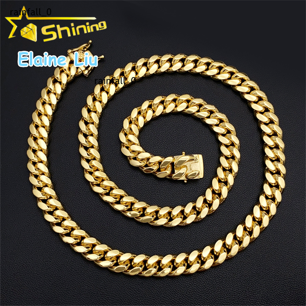 Miami Cuban Necklace 8MM Sterling Silver 925 Hip Hop Jewelry VVS Moissanite Cuban Link Chain Necklace