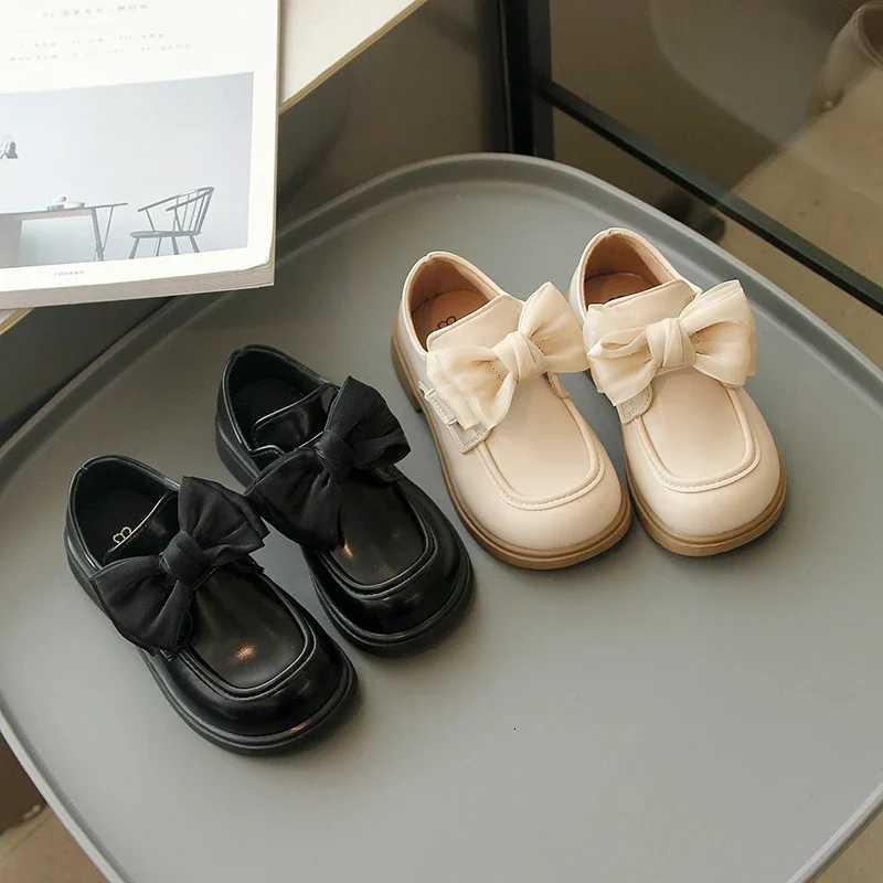 Children Leather Shoes for Girls 2024 Spring Autumn New Fashion Korean Style Soft Bottom Antislippery Versatile Chic Sweet ShoeT251101