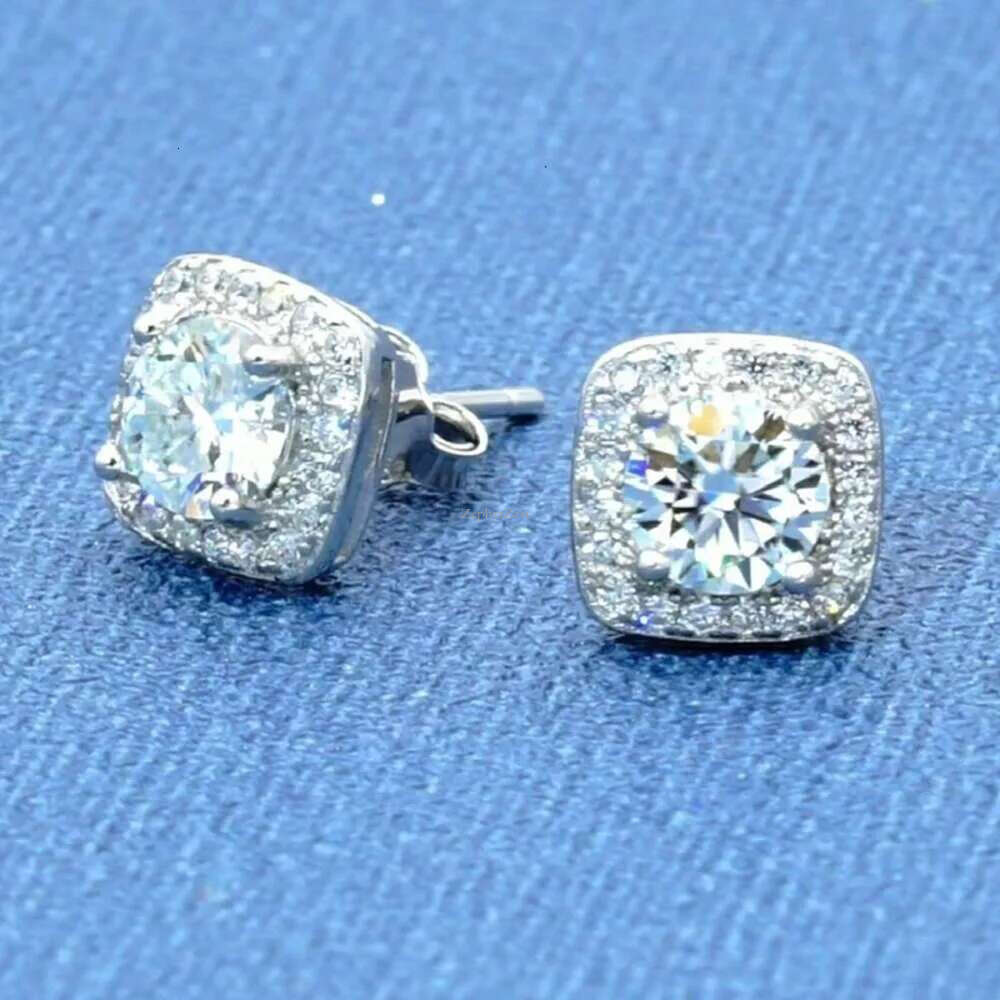 Vvs Moissanite Earring Men Sterg Sier Jewellery