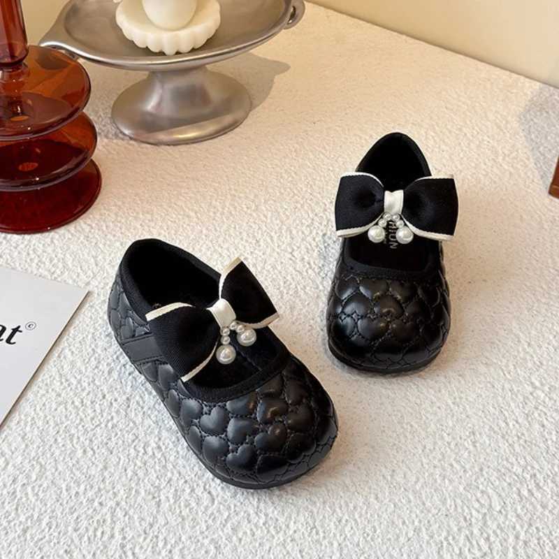 Fashion Girls Shoes 2025 Autumn New British Style Kids Leather Shoes Simple Girls Princess Shoes Anti Slip Child Casual ShoeT251101