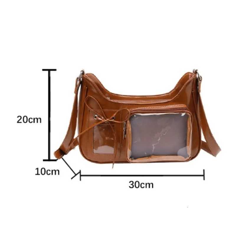 NEW Y2k Japanese Harajuku Shoulder Bag Womens Transparent Ita Bag Girls School Crossbody Bags for Women Female Designer HandbagsW251101