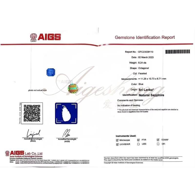 Aigesheng Jewelry Engagement Wedding Ring 18K Real Gold Natural Diamond and Natural Sapphire Ring for Women