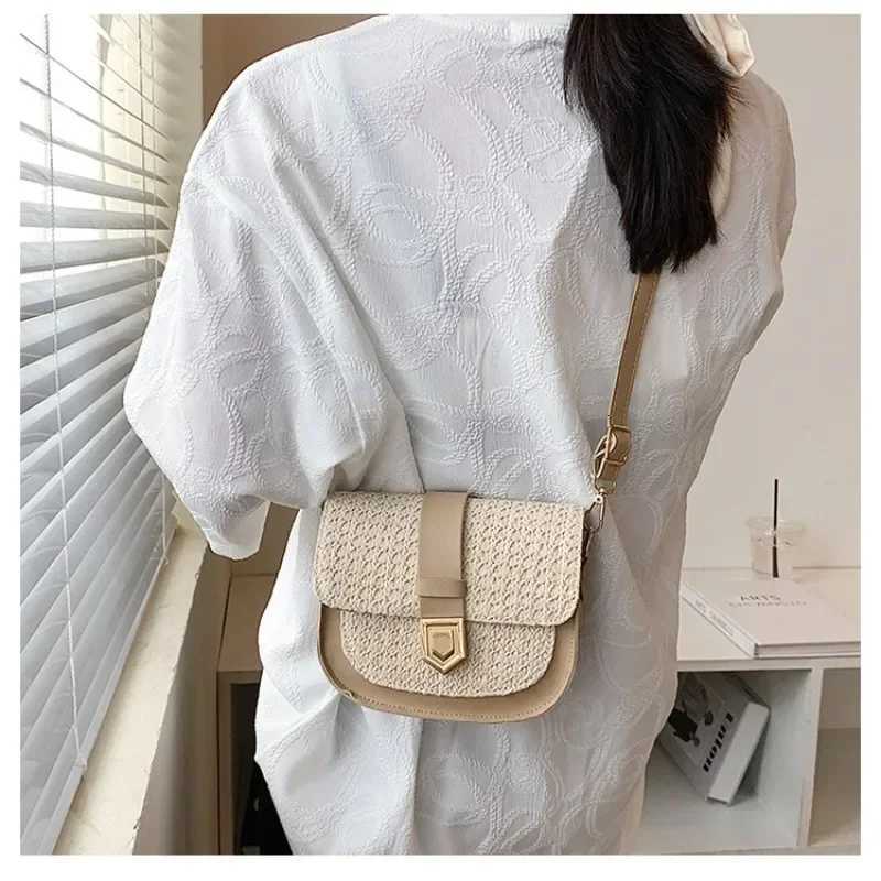 Designer Str Woven Bag Wens New Bohen Simple Shoder Crossbody Bohe Adjustable Cover Saddle Bags1 Y251120