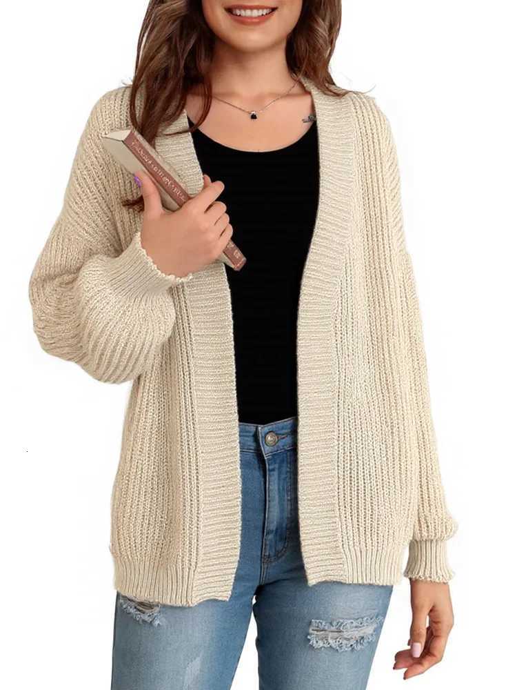 New Fashion Knitted Cardigan Sweater Women Autumn Winter Long Sleeve Casual Loose Sweater Coat Winter Knit ClothesT251101