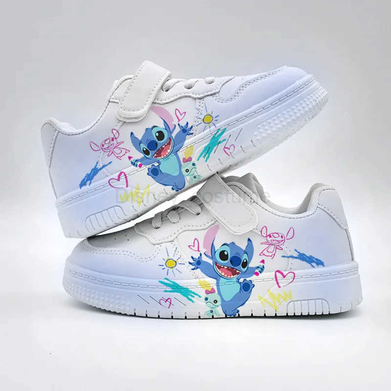 Disney Stitch Tennis Shoes Kawaii Stitch Kids Sport Shoes Children Casual Sneakers Anime Lilo Stitch Basket Shoes Size 2635 H251101