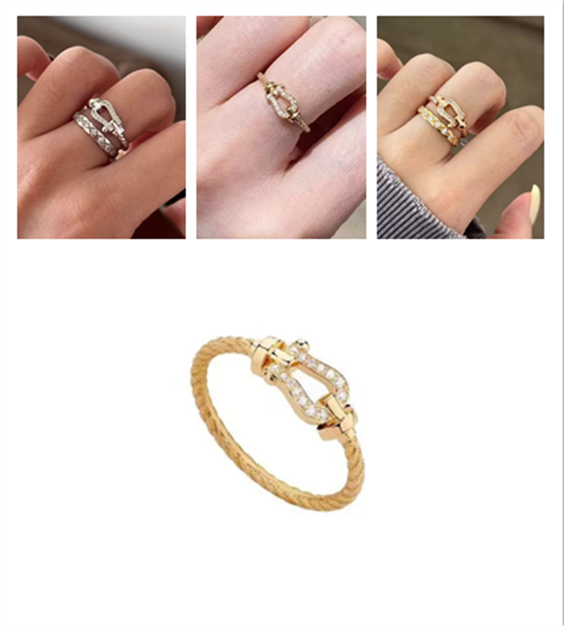 Luxury Designer Design FredRing Stainless Steel Classic Jewelry Rings High Quality For Men Women Ring Fashion 007 Very Nice Jewelry Rings Size 5-9