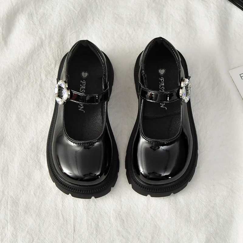 Kids Leather Shoes for Girls 2025 New Autumn Toddler Dress Shoes Nonslip Elegant Princess Girls School Party Wedding FootwearT251101