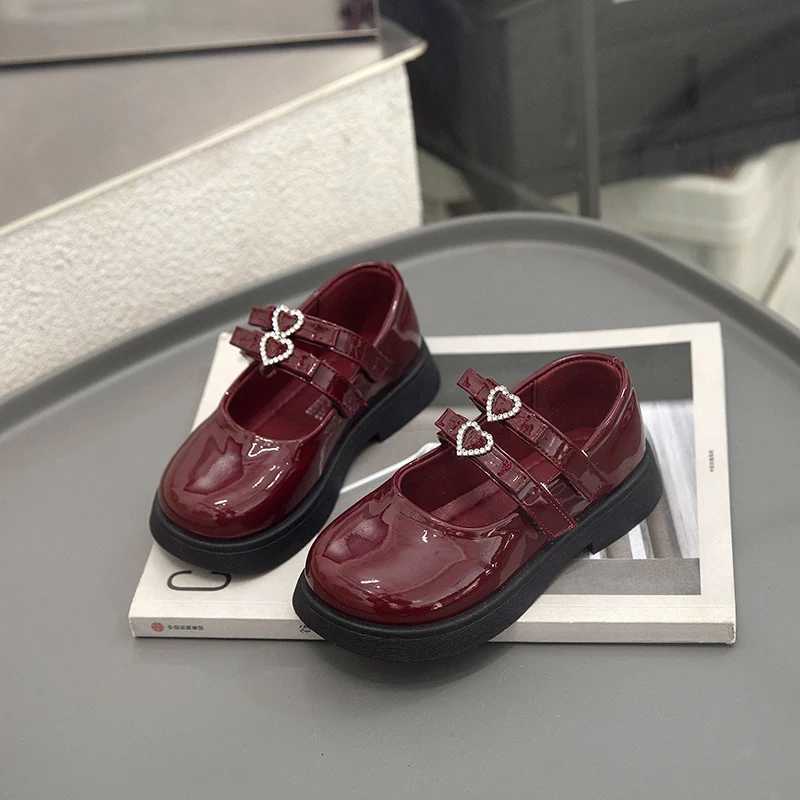 2025 Spring New Children Leather Shoes for Girls Fashion Korean Style Soft Princess Nonslip Elegant Mary Jane Wedding ShoesT251101