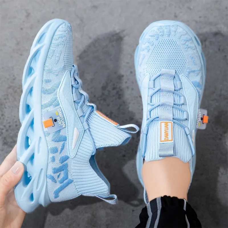 Fashion Men Running Shoes Breathable Upper Gym Sport Shoe Slip-on Lace-up Athletic Jogging Tennis Plus Size hot 46 Zapatillas Hbre Z250331