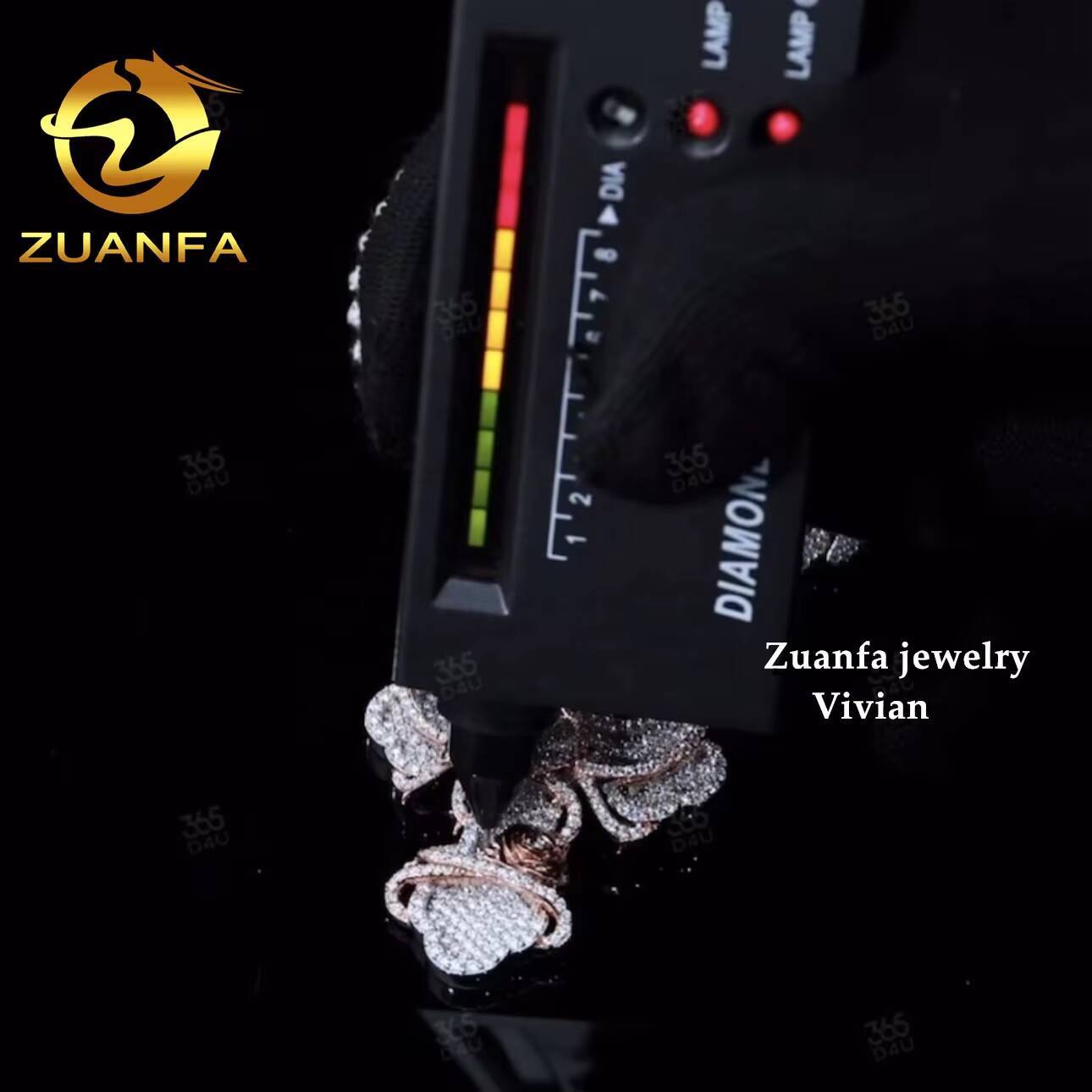 Custom Luxury VVS Moissanite Diamond Pendant 925 Silver Fine Jewelry Fashion Hip Hop Style