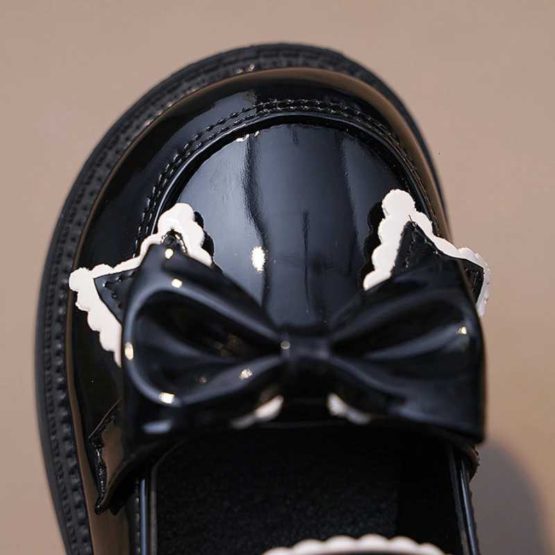 Fashion Leather Shoe Spring Versatile Soft Soled Girl Shoes Comfort Non Slip Casual Kid Shoe Exquisite Lightweight Princess ShoeT251101