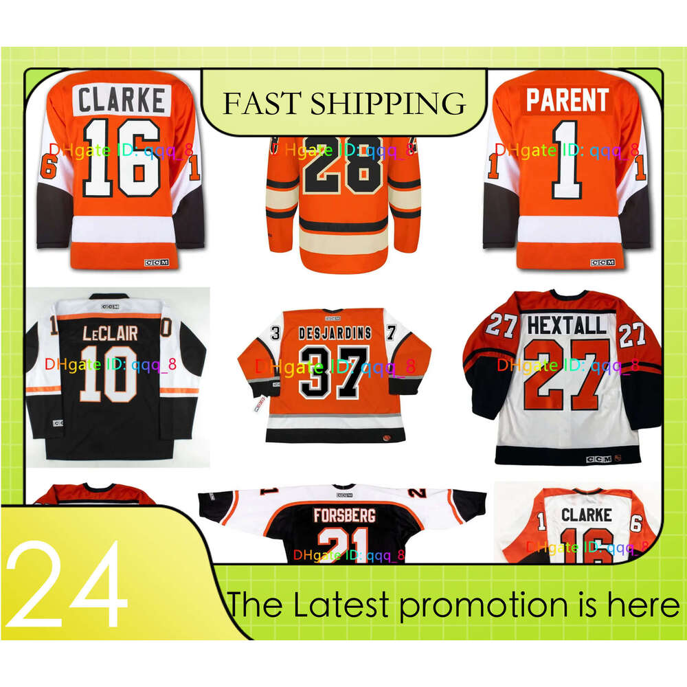 Winter Classic Flyers Jersey LeCLAIR CCM Throwback Hockey Jerseys CLAUDE GIROUX DESJARDINS PETER FORSBERG ERIC LINDROS Simon Gagne Size S-4XL