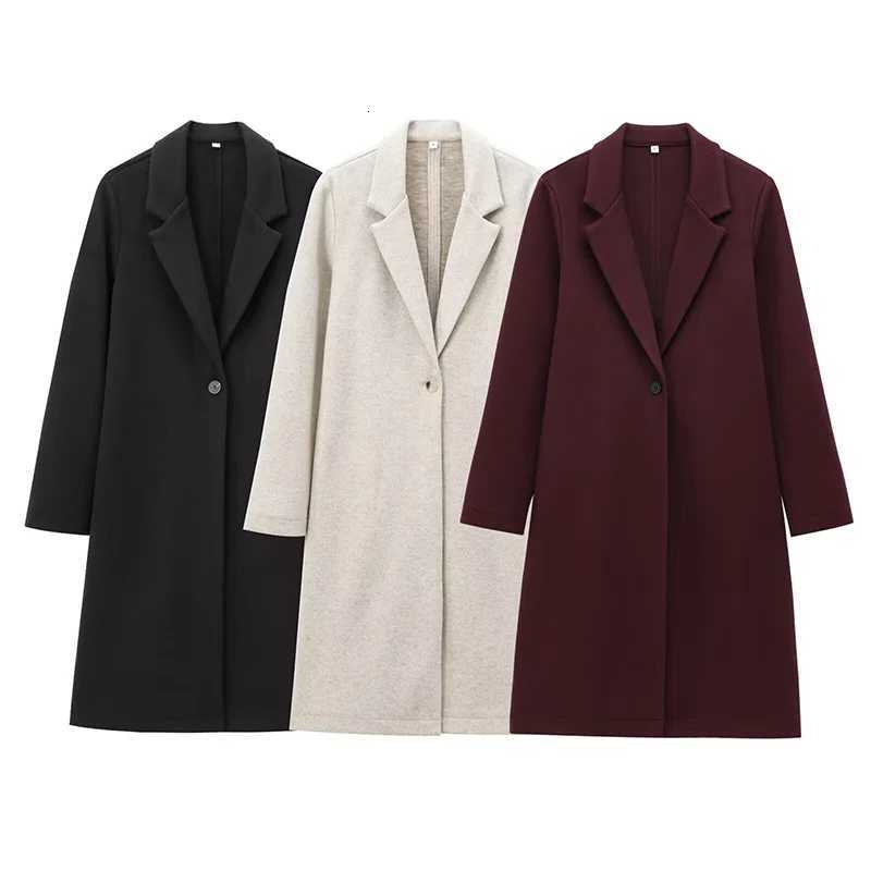 Long Woolen Coats Winter Womens 2025 New Chic Elegant Womens Winter Warm Jackets Street Fashion Youth Travel Woolen CoatsT251101