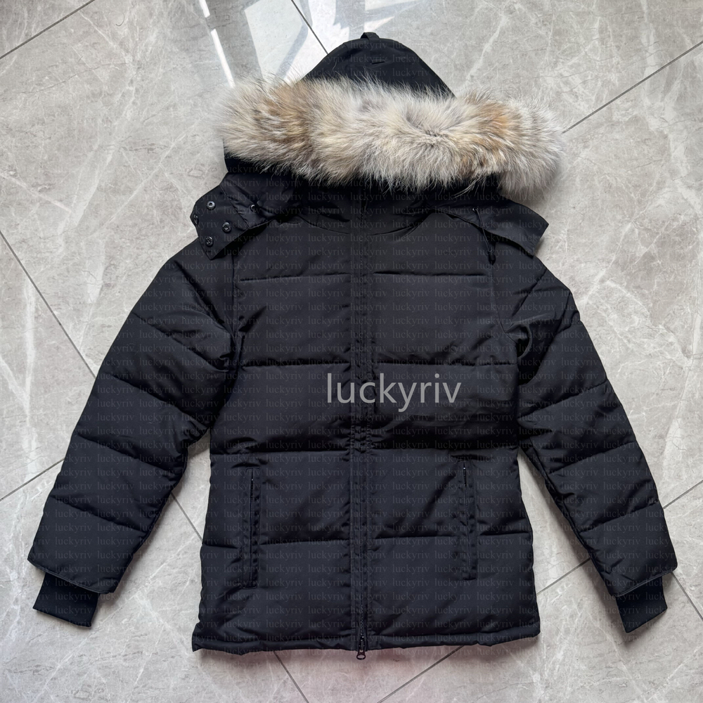 Women Puffer Jackets Designer down Jacket Winter Parka Coats Real Wolf Fur Outdoor Wyndham Windbreaker women Outerwear Luxury down jackets XS-2XL