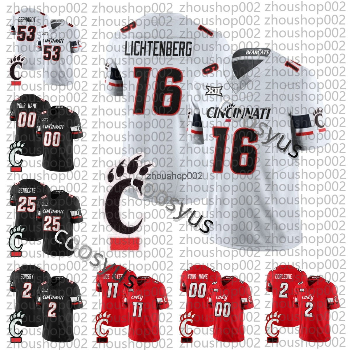 Hot 2025 Bearcats Football Jersey Men women youth S3XL ALL