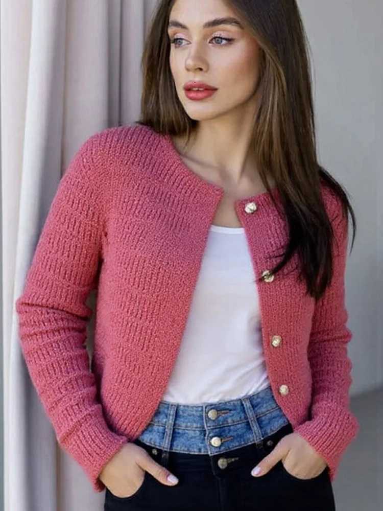 New Fashion Long Sleeve Knitted Cardigan Coat Women Autumn Winter Botton Knittes Women Sweaters Elegant Winter ClothesT251101