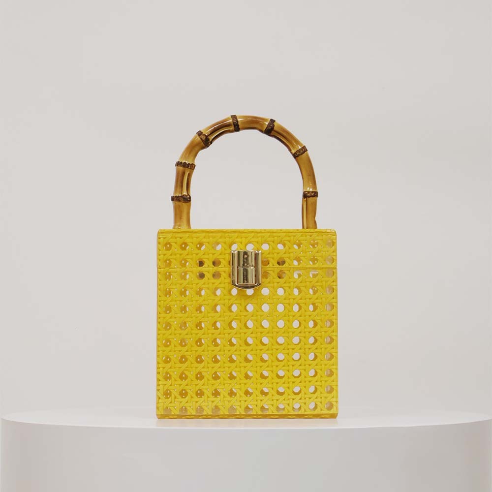 Free shipping designer New Rattan Handbag Acrylic Evening Bag Shoulder Bag Crossbody Bag Wedding Fashion Women Bag