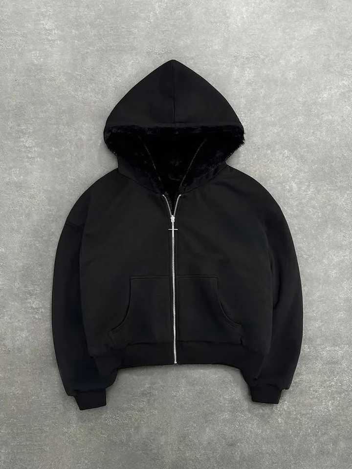 Oversized Gothic Harajuku Women Men autumn winter hoodie Coat Casual retro leopard print zipper hoodie loose personalized top1 D251101