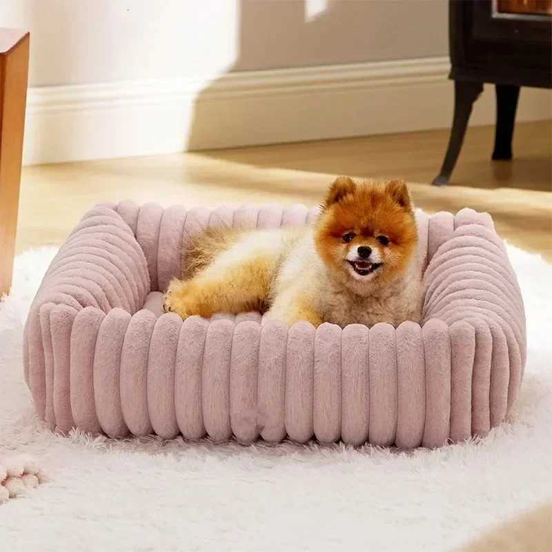 Winter Warm Pet Nest Sofa Soft Dog Bed for Kitty Cats Removable Washed Small Breed Dog Bed Non Slip Fashion Soft Dog Accessories C251101
