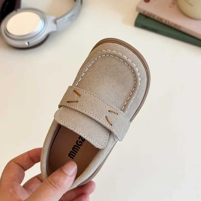Brand Girl Shoes 2025 Autumn New British Child Leather Shoe Fashion Girl School Shoe Soft Sole Kid Shoes Casual Boy Shoe LoafersT251101