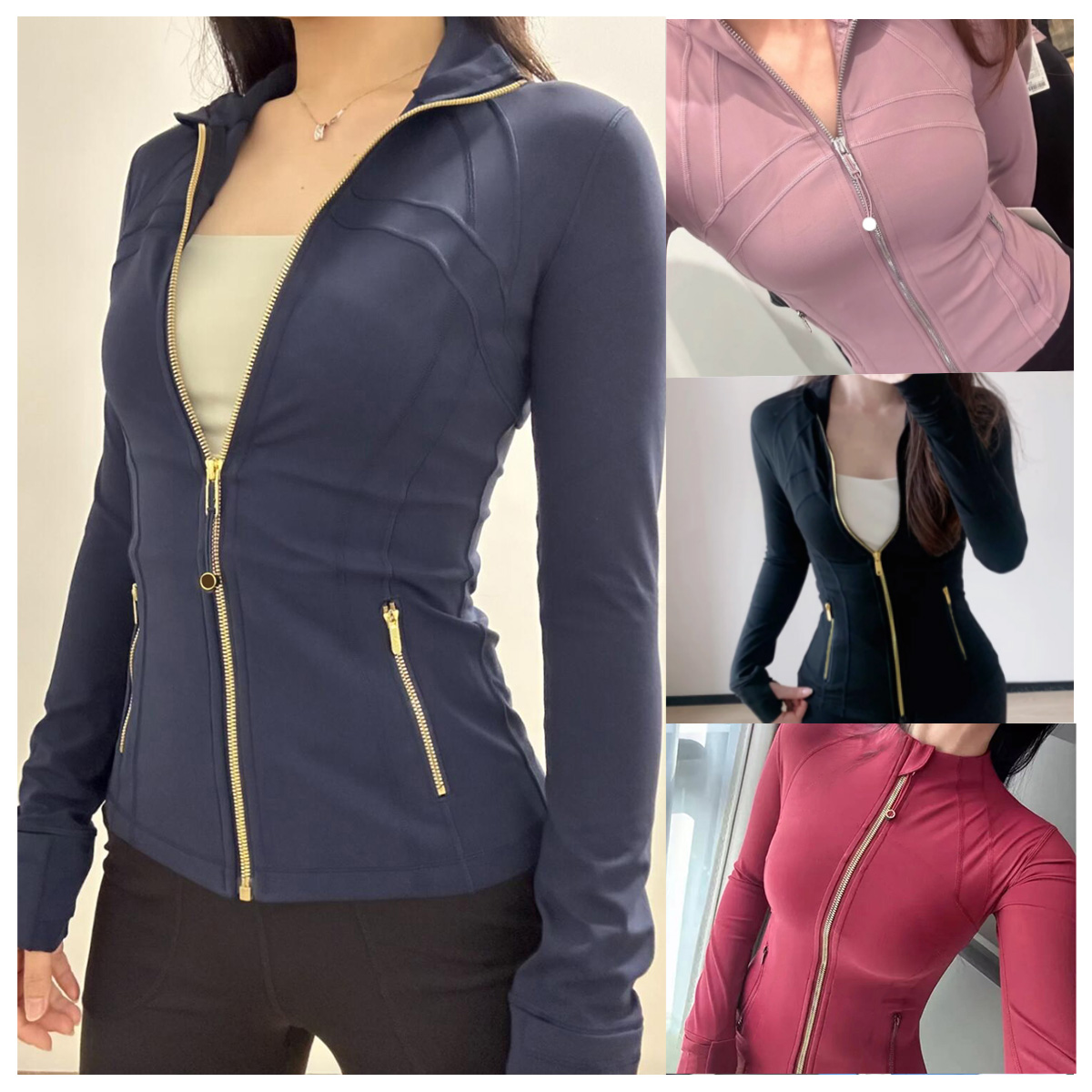 10A Fitness Sets Women Yoga Sets Jackets Shorts Fitness High-Waisted sweatshirt Leggings Sports sets Jackets Zip-Up Comfort Definition luluity lemonive Jackets 25