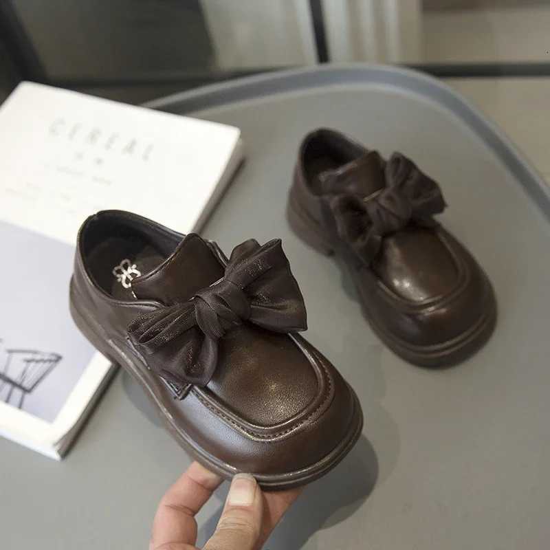 Children Leather Shoes for Girls 2024 Spring Autumn New Fashion Korean Style Soft Bottom Antislippery Versatile Chic Sweet ShoeT251101