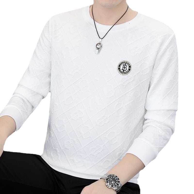 Men's Long Sleeve T-shirt Designer T-shirt For Spring And Autumn Base Layer Casual Autumn Style Loose Fit Round Neck