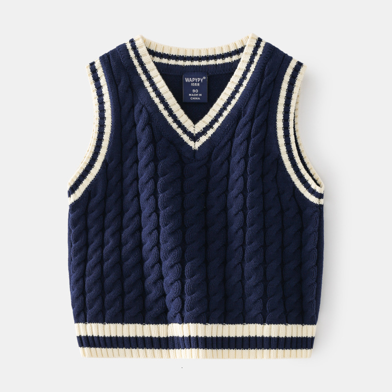 Toddler Boys Cable Knit Cricket Sweater Vest 220330