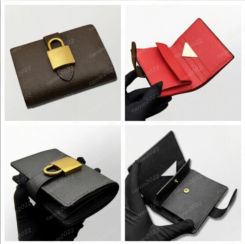 Luxury Folding Small Wallet Man Womens Designer Card Holder coin purse Low Compact wallets Fashion Simple Women's Wallet Compact bifold wallet Card wallets With box