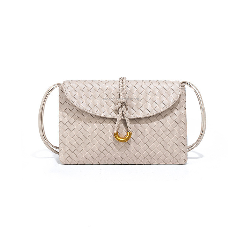 Free Shipping Designer Bag Commuter Versatile Single Shoulder Crossbody Fashionable Horizontal Texture Small Square Bag Niche Design Trendy Handmade W