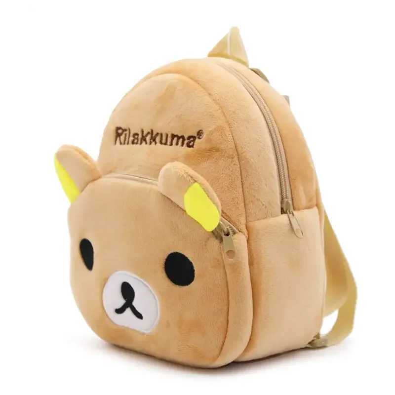 1-3 years of anime role-playing Rilakkuma cartoon bear plush backpack school bag 23.5CM * 21CM * 10CM X250402