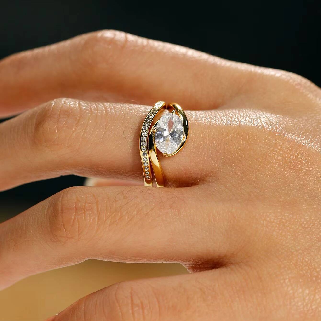 Original Design Custom Fine Jewelry Moissanite Diamond Rings Engagement Wedding Ring Factory Offers 10k 14k 18k Gold