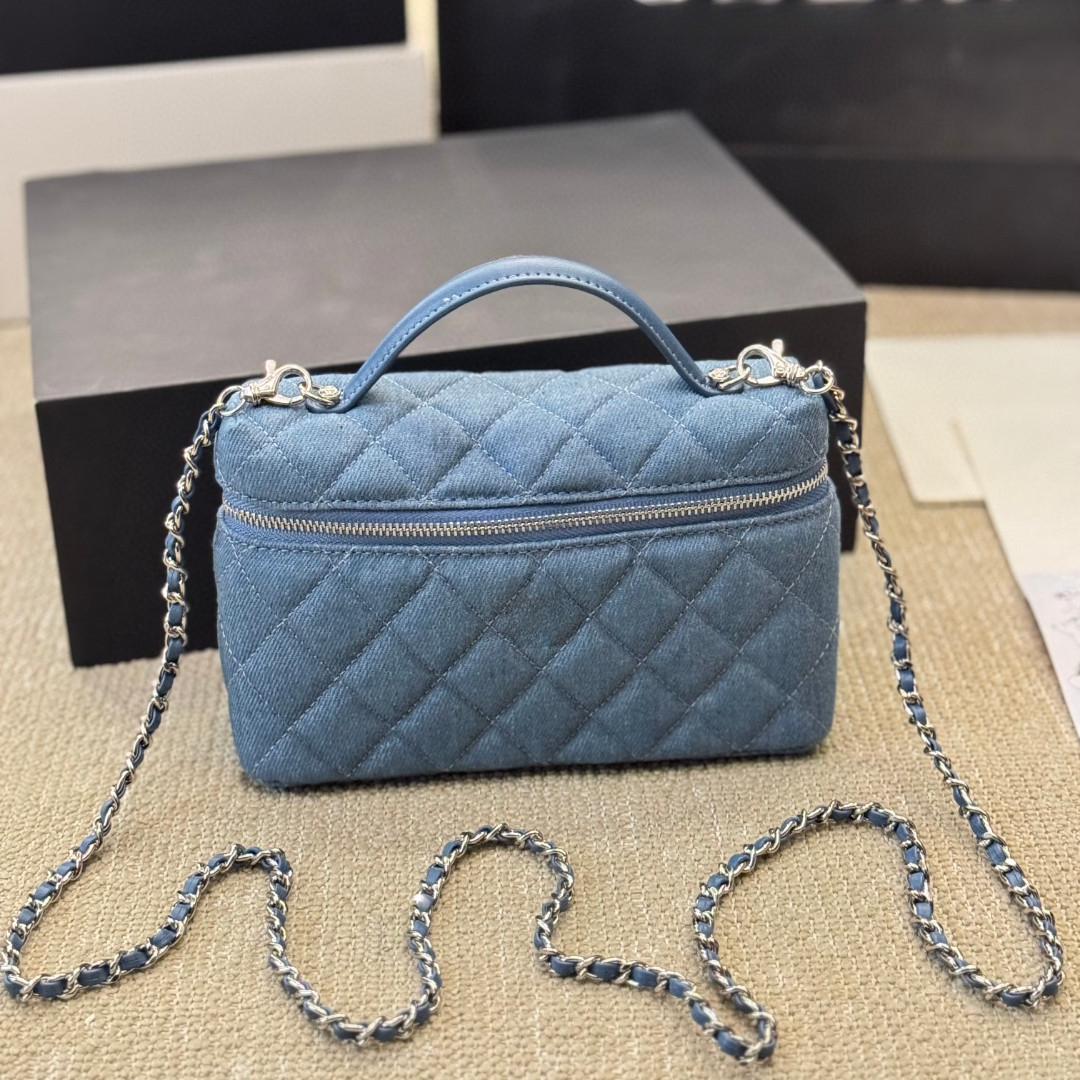 Denim Shoulder Bags Vanity Case Box Designer Bag Makeup Luxury Cosmetic Case Purse Suitcase Carry-on Top Handle Bag Clutches Small Totes Purses And Handbags 3151