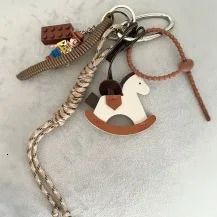 Summer Series Wind Alkaline Water Buns Woven Rope Keychain Pendant Bag Decoration Pendant Keychain Bag Accessories 251030