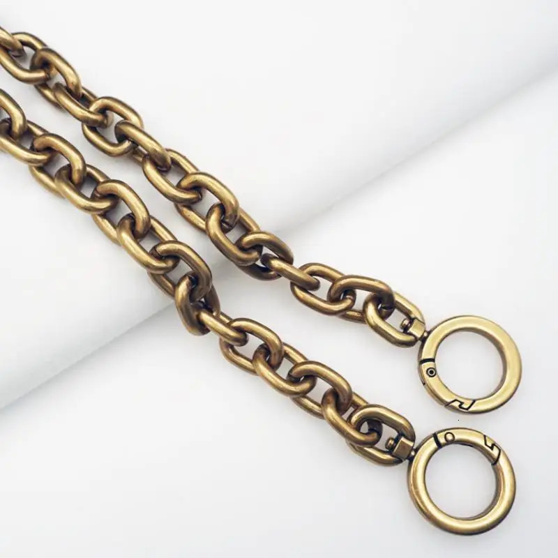 Big Size Shoulder Bag O Chain Chain Women Messenger Bag Strap Replacement Bags Strap Aliminium Antique Color High Quality 251030
