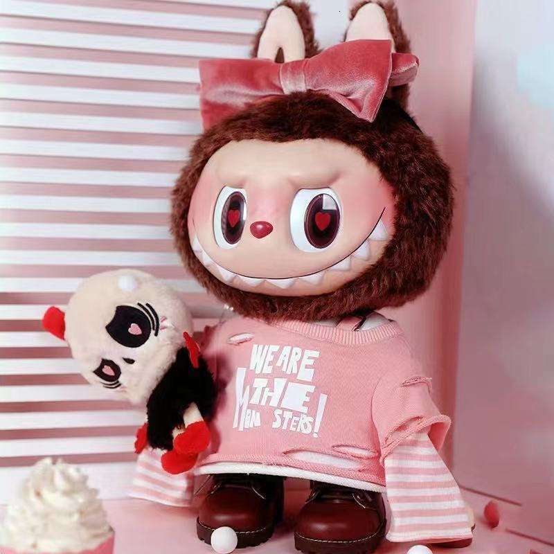 38Cm Labubu Original For Lububu Monsters Series Action Figures PVC Vinyl Doll Gift Box Catch Me If You Can Animal Themed Plush