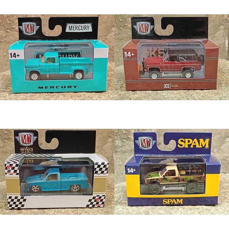 M2 1 64 Dodge Challenger Pickup Mercury Van stang Beetle Alloy Model Collectibles Free shipping