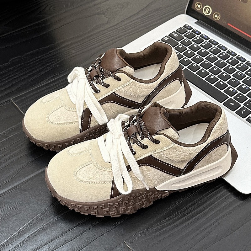 Fall New Breathable Athleisure Shoes Women's Platform Retro Women's Shoes Commuting Versatile Flat Forrest Gump Shoes2025