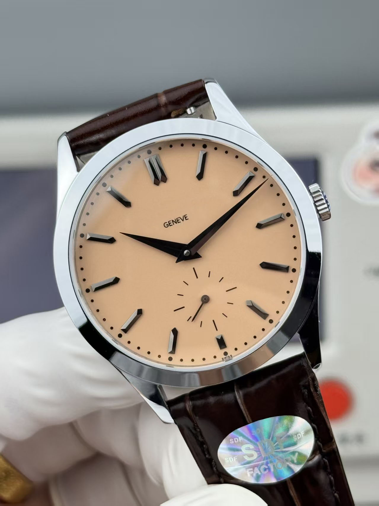 6196 Classical Minimalism Mens Watch Ultra thin Luxury Watches 30-255PS Automatic Sapphire Crystal Swiss Wristwatch Water Resistance