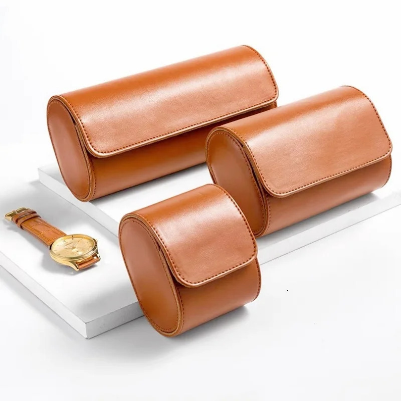 Prevents Scratching and Oxidation Watch Box Case Watch Pouch Organizer Classic Travel Storage Leather Bag PU Leather Watch Case 251027 - view 7